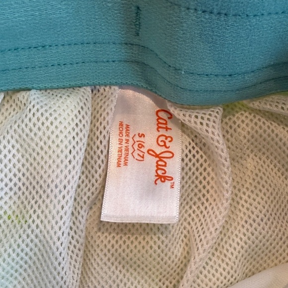 Catalina Lime Green Shark Print Kids Shorts - Picture 2 of 2